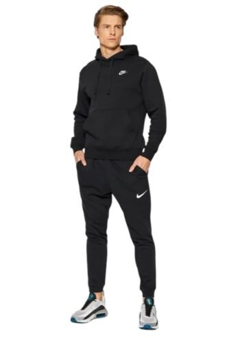 Nike Basic Σετ Φόρμας με Λάστιχο Μαύρο